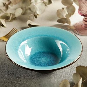 Тарелка для пасты «Таллула», 21?6 см, цвет голубой