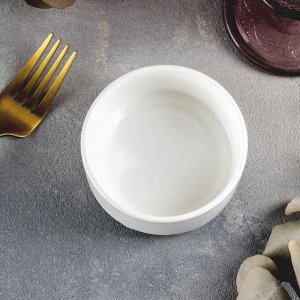 Салатник фарфоровый Wilmax, d=8,5 см, цвет белый