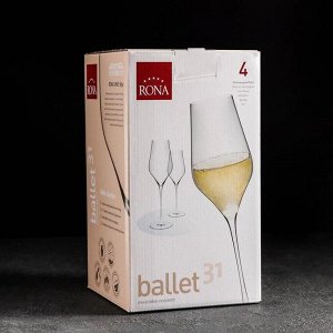 Набор бокалов для шампанского Ballet, 340 мл, 4 шт