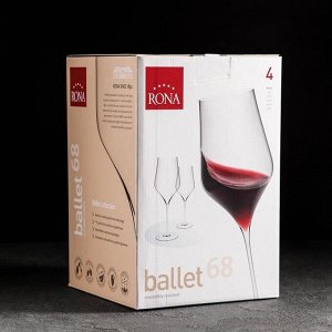 Набор бокалов для вина Ballet, 680 мл, 4 шт