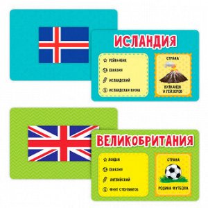 Игра карточная. Флагомания. 54 карточки. 8х12 см.