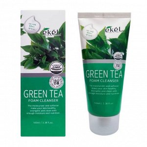 EKEL Пенка для умывания с зеленым чаем, 100 мл