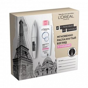 Подарочный набор Тушь Bambi Eye + Мицеллярная вода для снятия макияжа 200мл, L'Oreal Paris