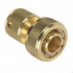 INBLOOM PROF+ Коннектор c аквастопом для шланга d3/4&quot;, латунь MY-304