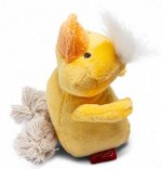 Игрушка для собак мягкая Утка с пищалкой 15см ткань