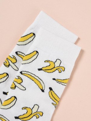 3 пары мужские носки с узором банана