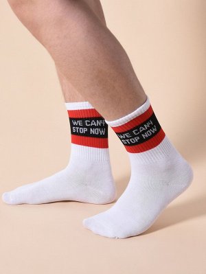 Мужские носки с текстовым принтом 5 пар