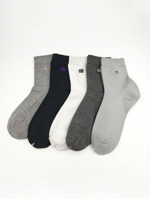 Мужские носки с принтом букв 5 пар