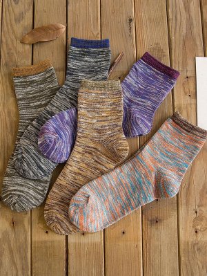 Носки с рисунками Space Dye 5 пар для мужчины