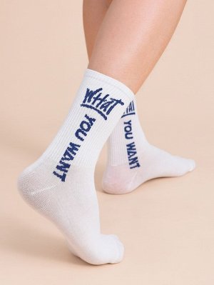 5 пар мужские носки с текстовым принтом
