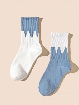 2 пары мужские двухцветные носки