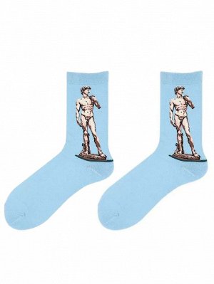 Мужские носки с принтом фигуры
