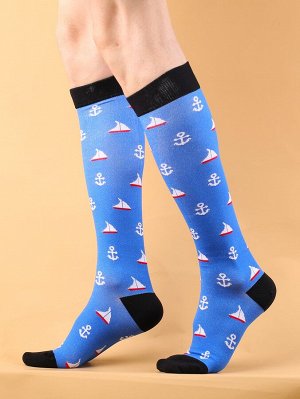 Мужские футбольные носки с принтом якоря