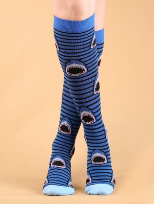 Мужские футбольные носки с принтом акул