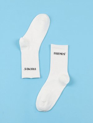 Мужские носки с текстовым рисунком