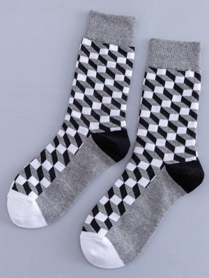 Мужские носки с геометрическим принтом