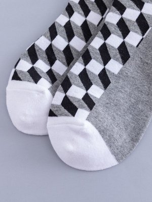 SheIn Мужские носки с геометрическим принтом