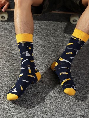 SheIn Мужские носки с мультипликационным принтом