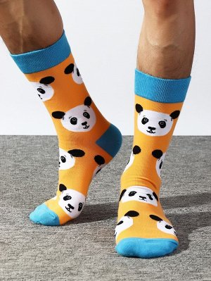 Мужские носки с узором панды