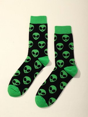 Мужские носки с инопланетным узором
