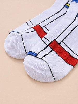 Мужские носки с геометрическим принтом