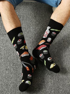 Мужские носки с узором суши