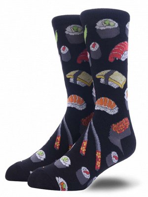 Мужские носки с узором суши