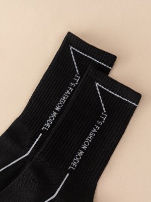 Мужские матросские носки с текстовым принтом
