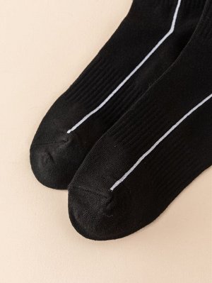 SheIn Мужские матросские носки с текстовым принтом