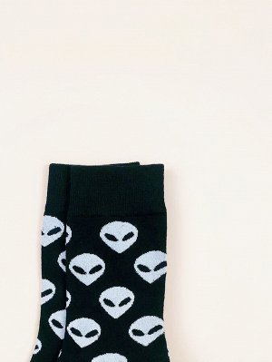 Мужские носки с рисунком "инопланетянин"