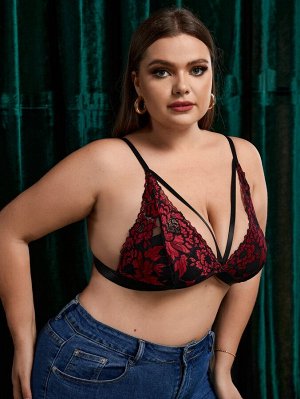 Plus size Бралетт кружевной