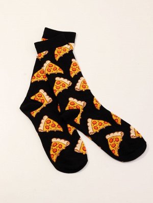 Мужские носки с узором пиццы