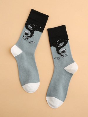 Принт космос Мужские носки