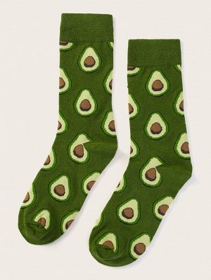 Мужские носки с авокадо