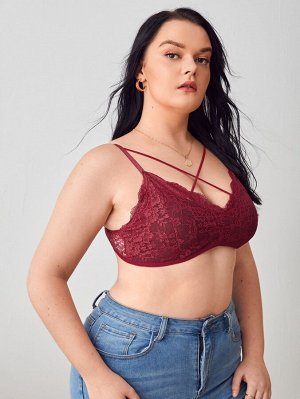 Plus size Бралетт кружевной