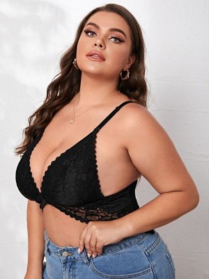 Кружевной бралетт Plus size