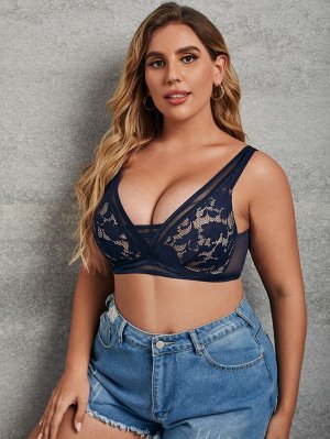 Plus size Бралетт кружевной