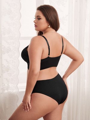 Бралетт Plus size с цветочным кружевом