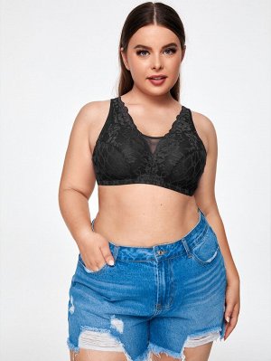 Plus size Бралетт кружевной