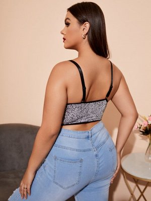 Бралетт с леопардовым принтом Plus size