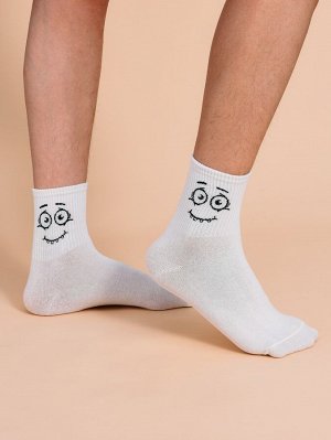 5 пар Мужские носки с мультипликационным принтом