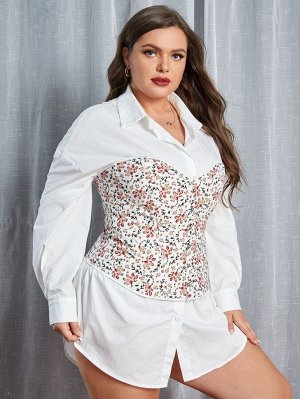 На шнурках Корсеты и корректирующее белье Plus size