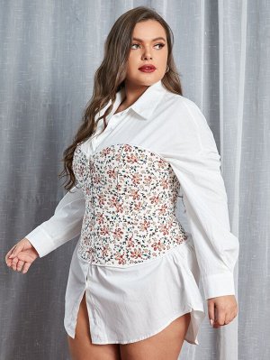 На шнурках Корсеты и корректирующее белье Plus size