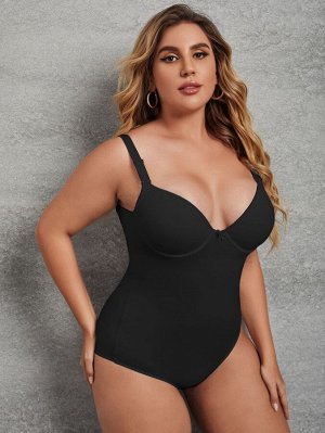 Корректирующее боди на косточках Plus size