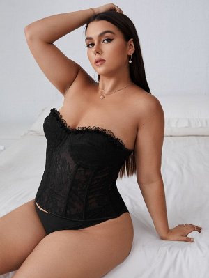 Plus size Корсет кружевной