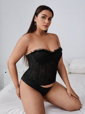 Plus size Корсет кружевной