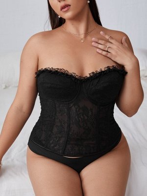 Plus size Корсет кружевной