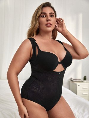 Корректирующее боди с молнией Plus size