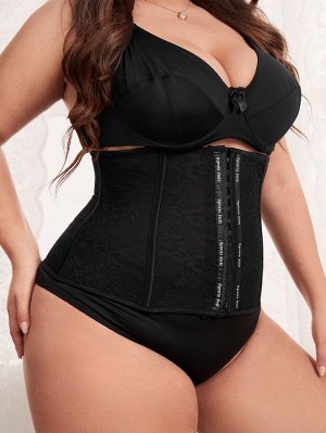 Корсет Plus size с цветочным кружевом