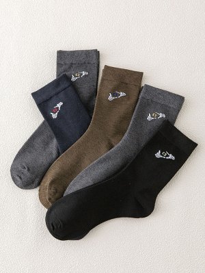 5 пар мужские носки с ручным рисунком